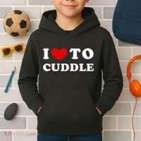 I Love To Cuddle Kids Hoodie thumb 2