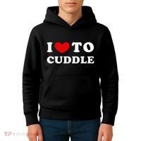 I Love To Cuddle Kids Hoodie thumb 4