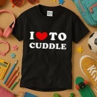 I Love To Cuddle Kids T-Shirt thumb 3