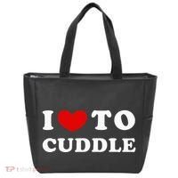 I Love To Cuddle Tote Bag thumb 0