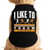 I Like To Throw Things Track And Field Thrower Shot Put Doggie Tank thumb 0