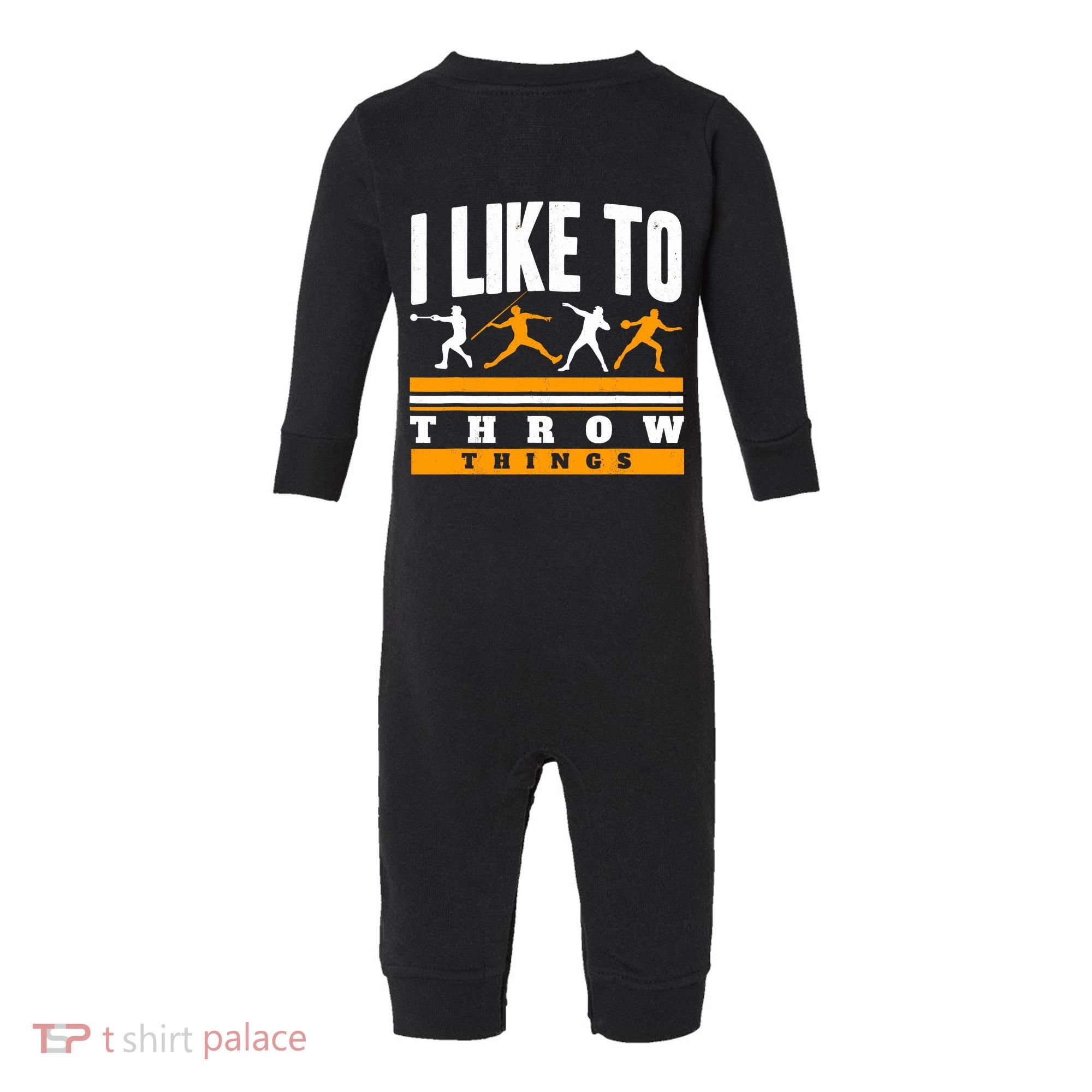 I Like To Throw Things Track And Field Thrower Shot Put Infant Fleece One Piece