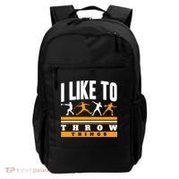 I Like To Throw Things Track And Field Thrower Shot Put Backpack thumb 0