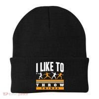 I Like To Throw Things Track And Field Thrower Shot Put Beanie thumb 0
