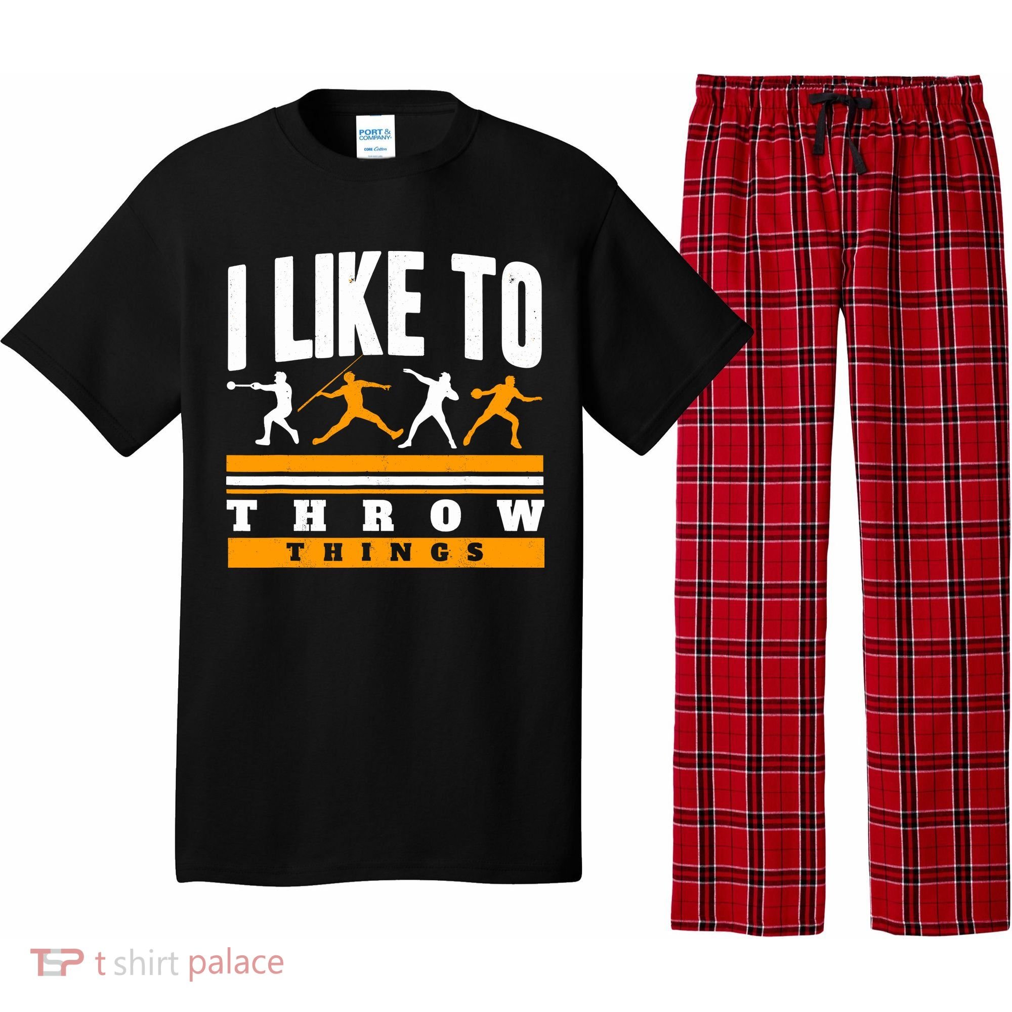 I Like To Throw Things Track And Field Thrower Shot Put Pajama Set
