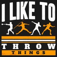 I Like To Throw Things Track And Field Thrower Shot Put Women's Hoodie thumb 2