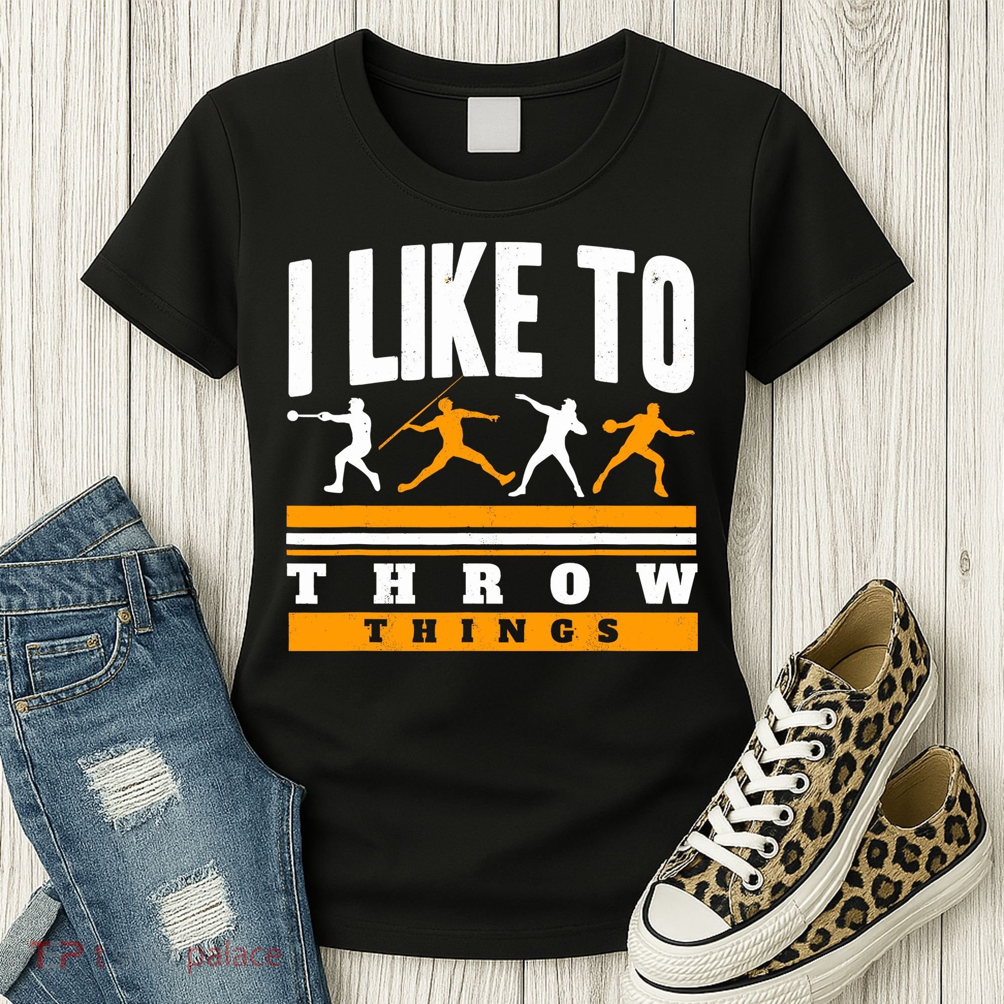 I Like To Throw Things Track And Field Thrower Shot Put Women's T-Shirt