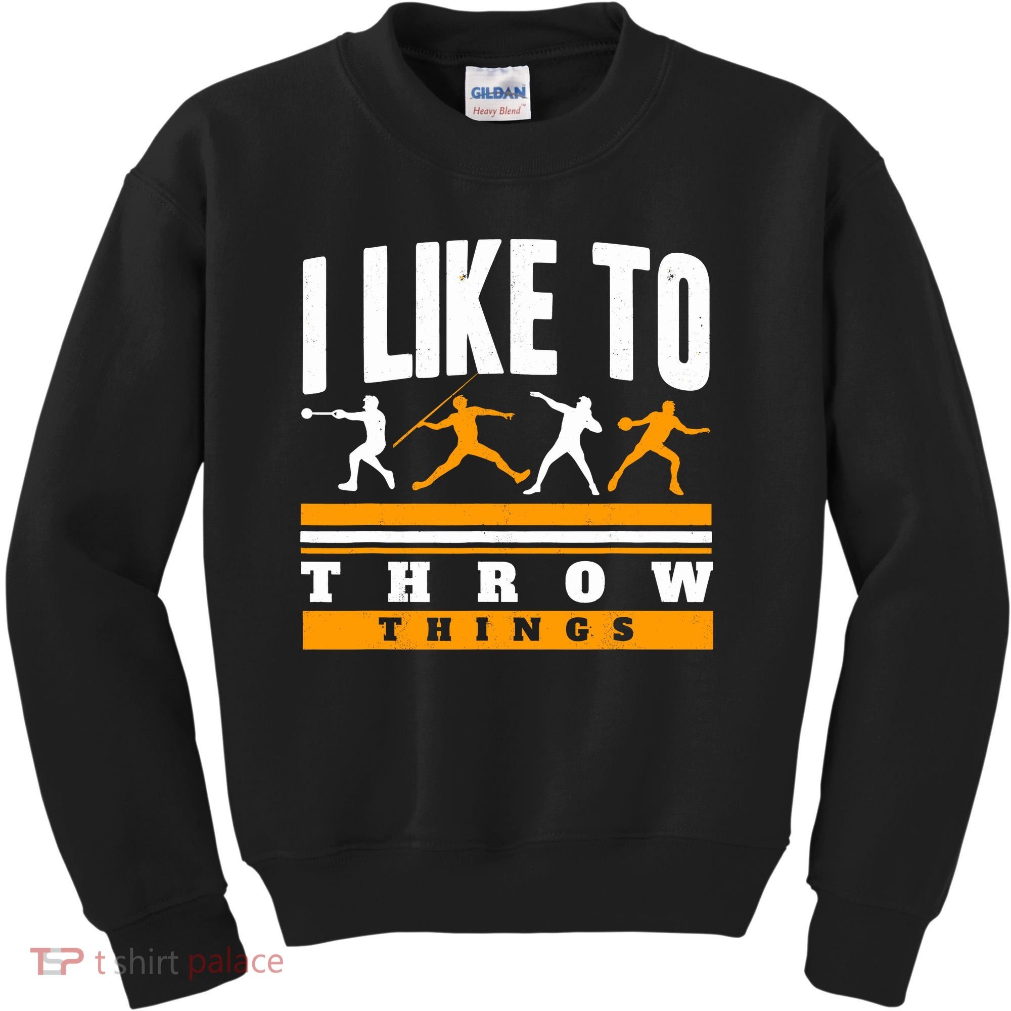 I Like To Throw Things Track And Field Thrower Shot Put Kids Sweatshirt