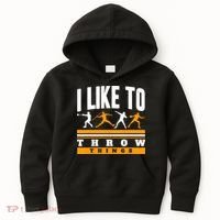 I Like To Throw Things Track And Field Thrower Shot Put Kids Hoodie thumb 0