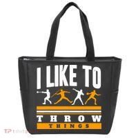 I Like To Throw Things Track And Field Thrower Shot Put Tote Bag thumb 0