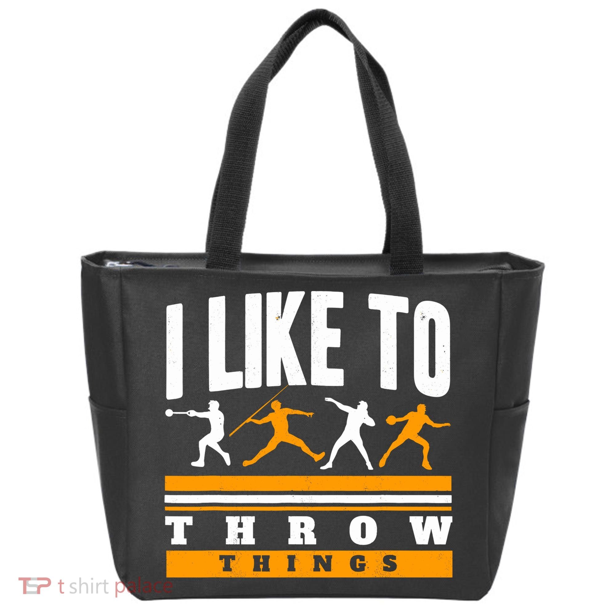 I Like To Throw Things Track And Field Thrower Shot Put Tote Bag