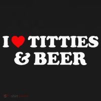 I Love Titties And Beer I Heart Titties And Beer Women's Hoodie thumb 2