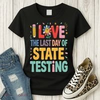 I Love The Last Day Of State Testing Test Day Teacher Women's T-Shirt thumb 3