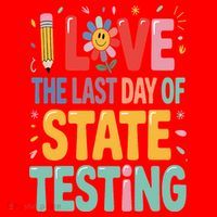 I Love The Last Day Of State Testing Test Day Teacher Santa Hat thumb 1