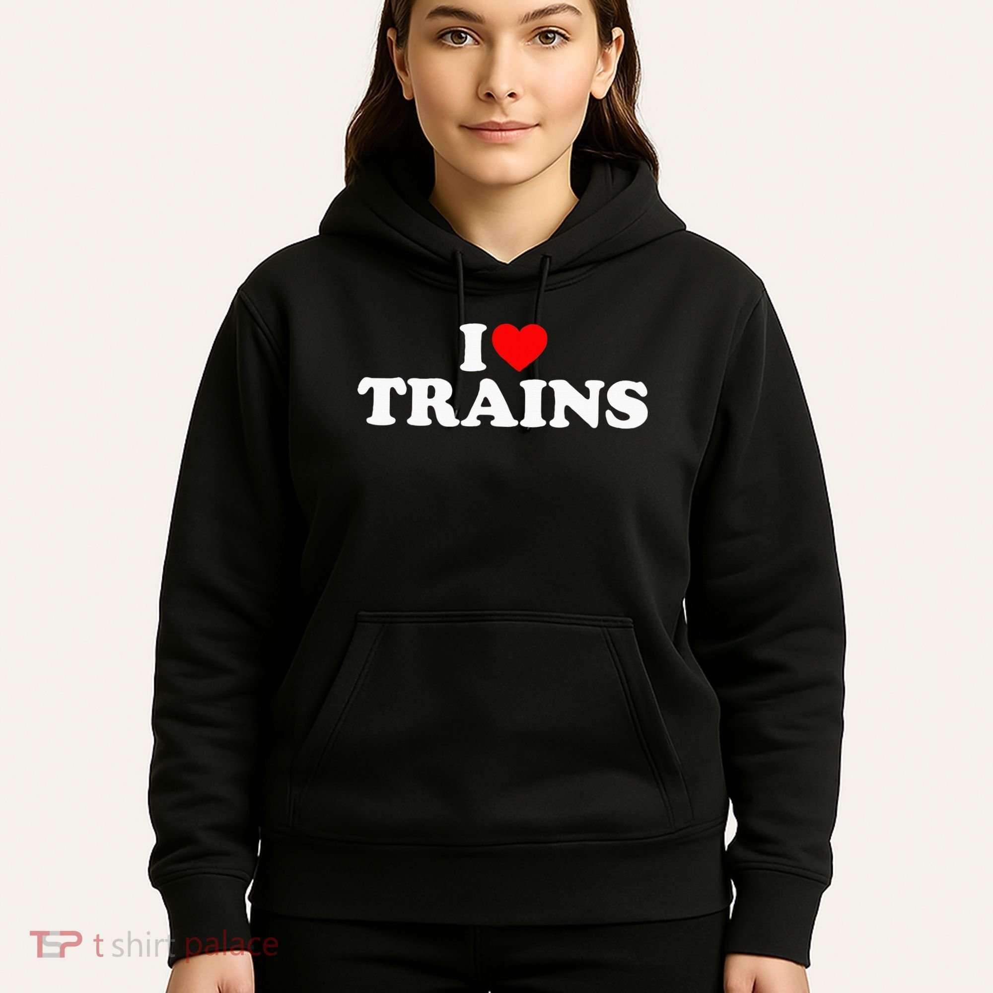 I Love Trains Hoodie