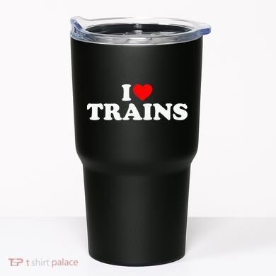 I Love Trains Tumbler