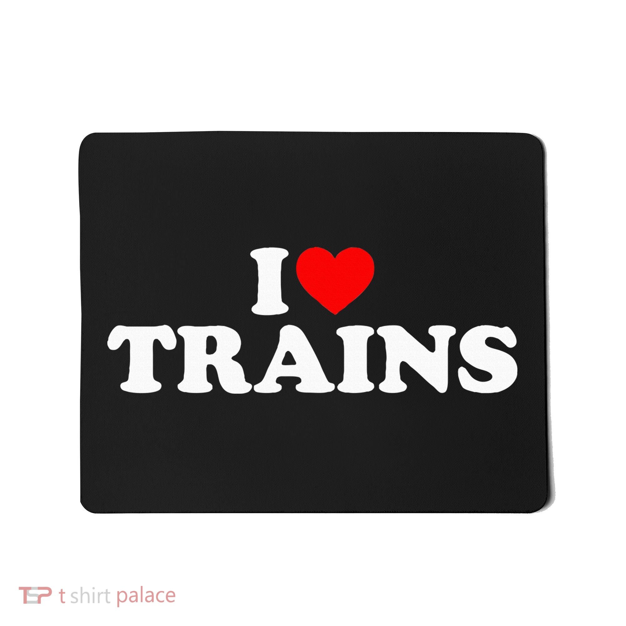 I Love Trains Mousepad