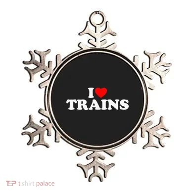 I Love Trains Ornament