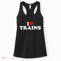 I Love Trains Women's Tank Top thumb 0