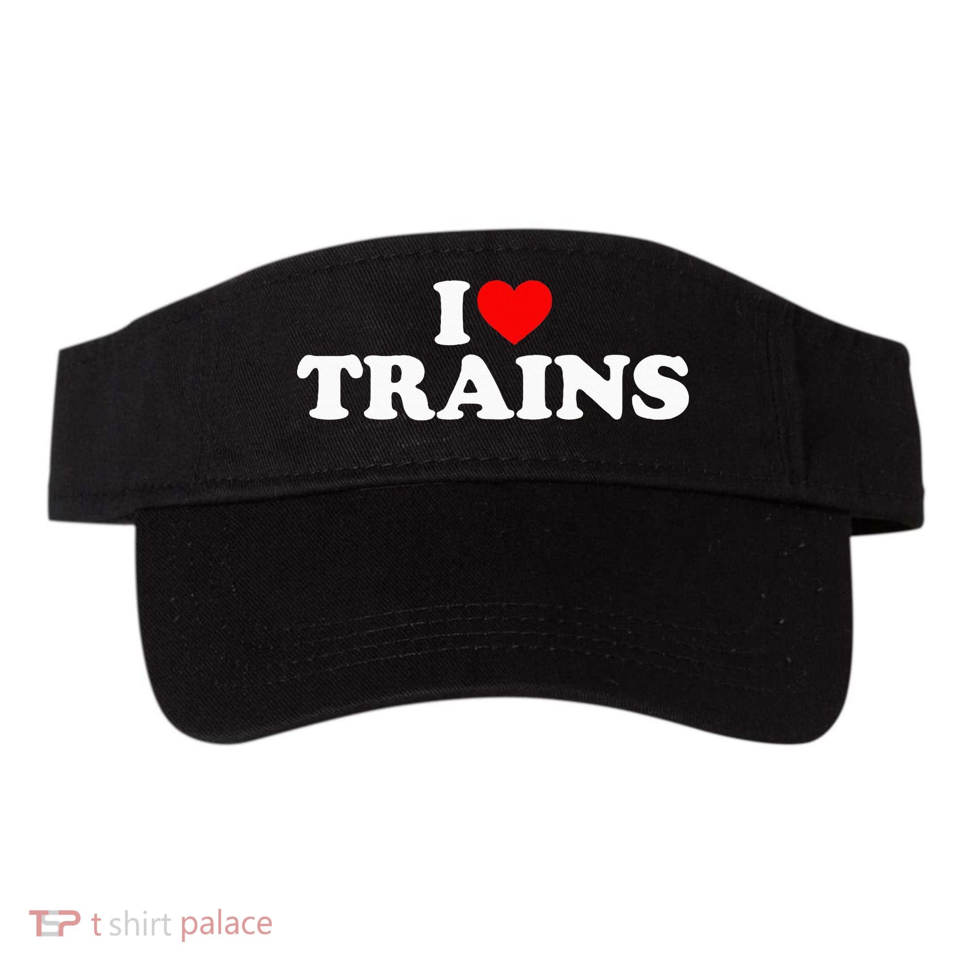 I Love Trains Visor