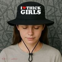 I Love Thick Girls Bucket Hat thumb 3