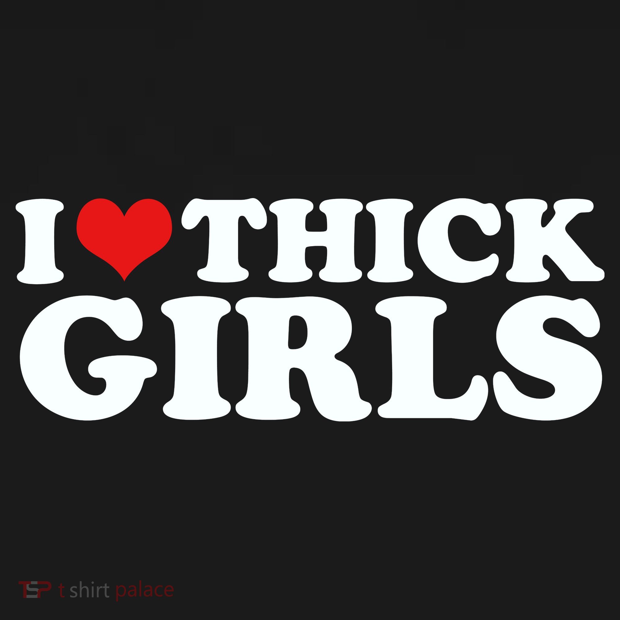I Love Thick Girls Coaster