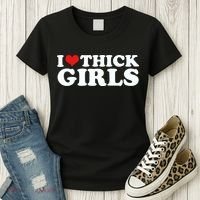 I Love Thick Girls Women's T-Shirt thumb 3