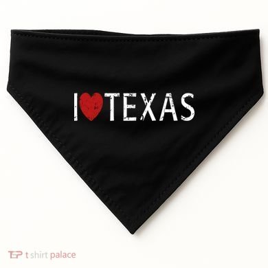 I Love Texas USA-Made Doggie Bandana