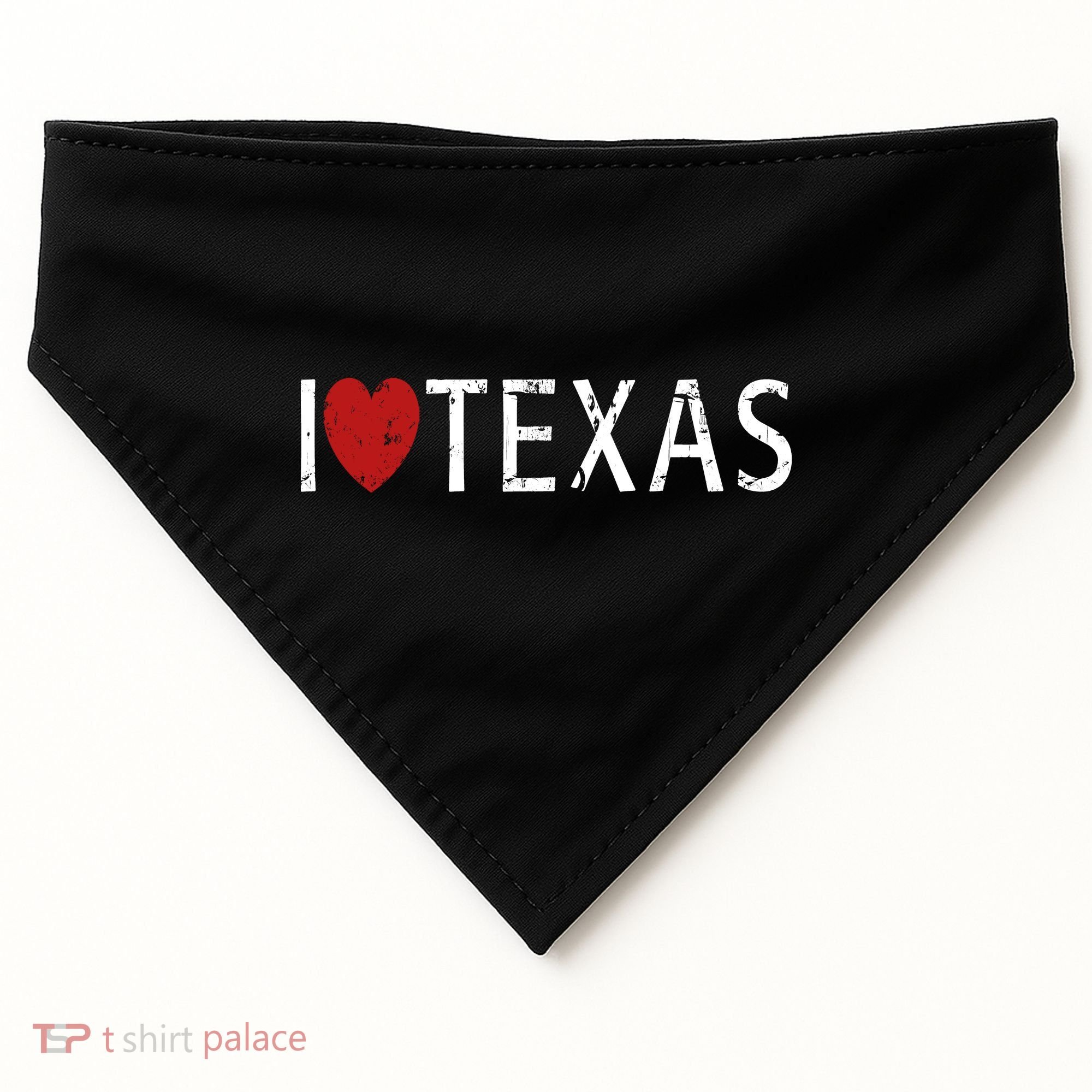 I Love Texas USA-Made Doggie Bandana