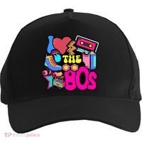 I Love The 80s Retro Cool Five-Panel Snapback Cap thumb 0
