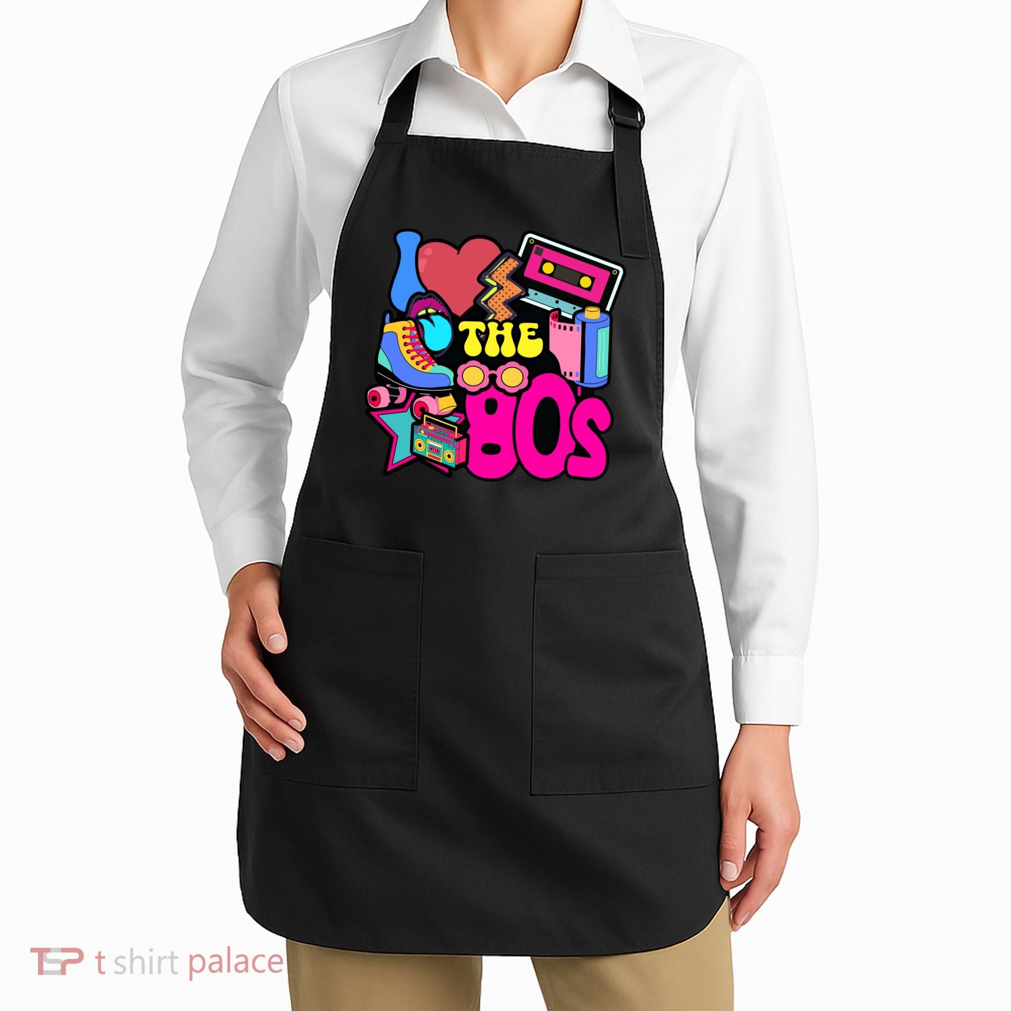 I Love The 80s Retro Cool Apron