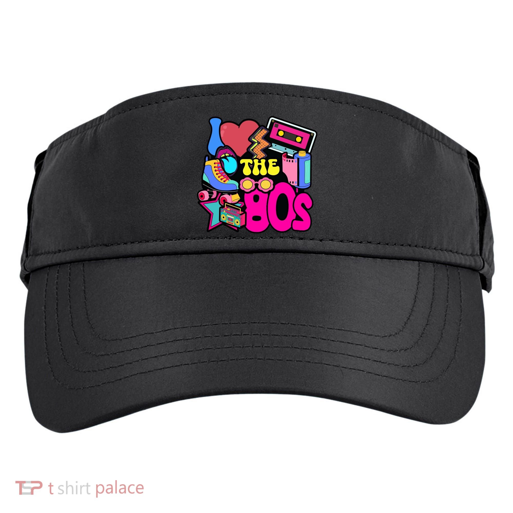 I Love The 80s Retro Cool Adult Drive Performance Visor