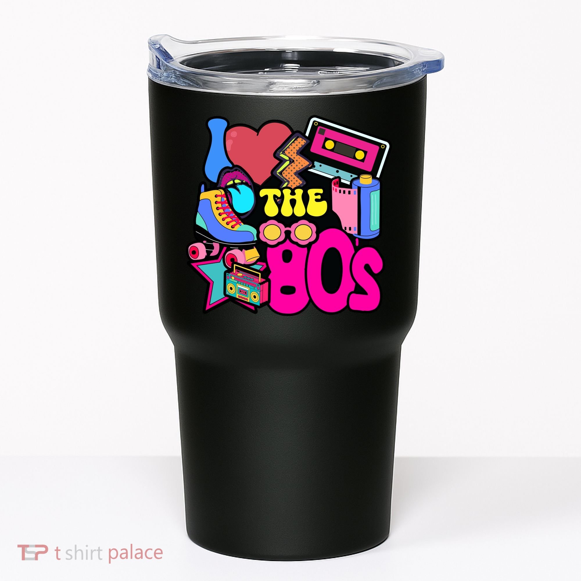 I Love The 80s Retro Cool Tumbler