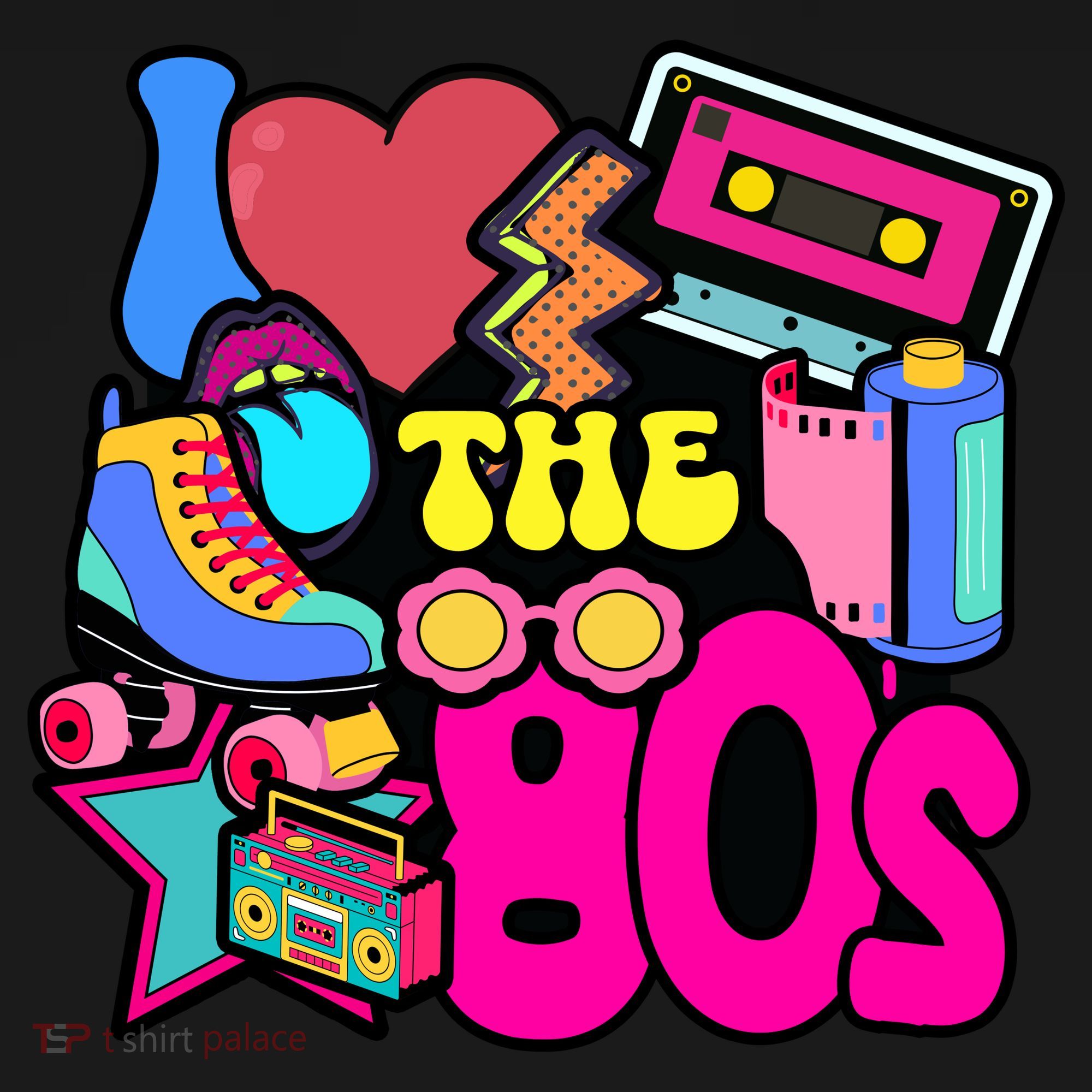 I Love The 80s Retro Cool Mousepad