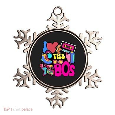 I Love The 80s Retro Cool Ornament