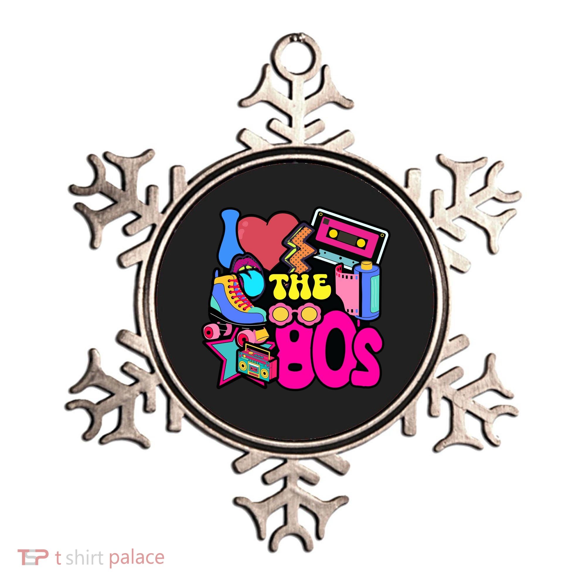 I Love The 80s Retro Cool Ornament