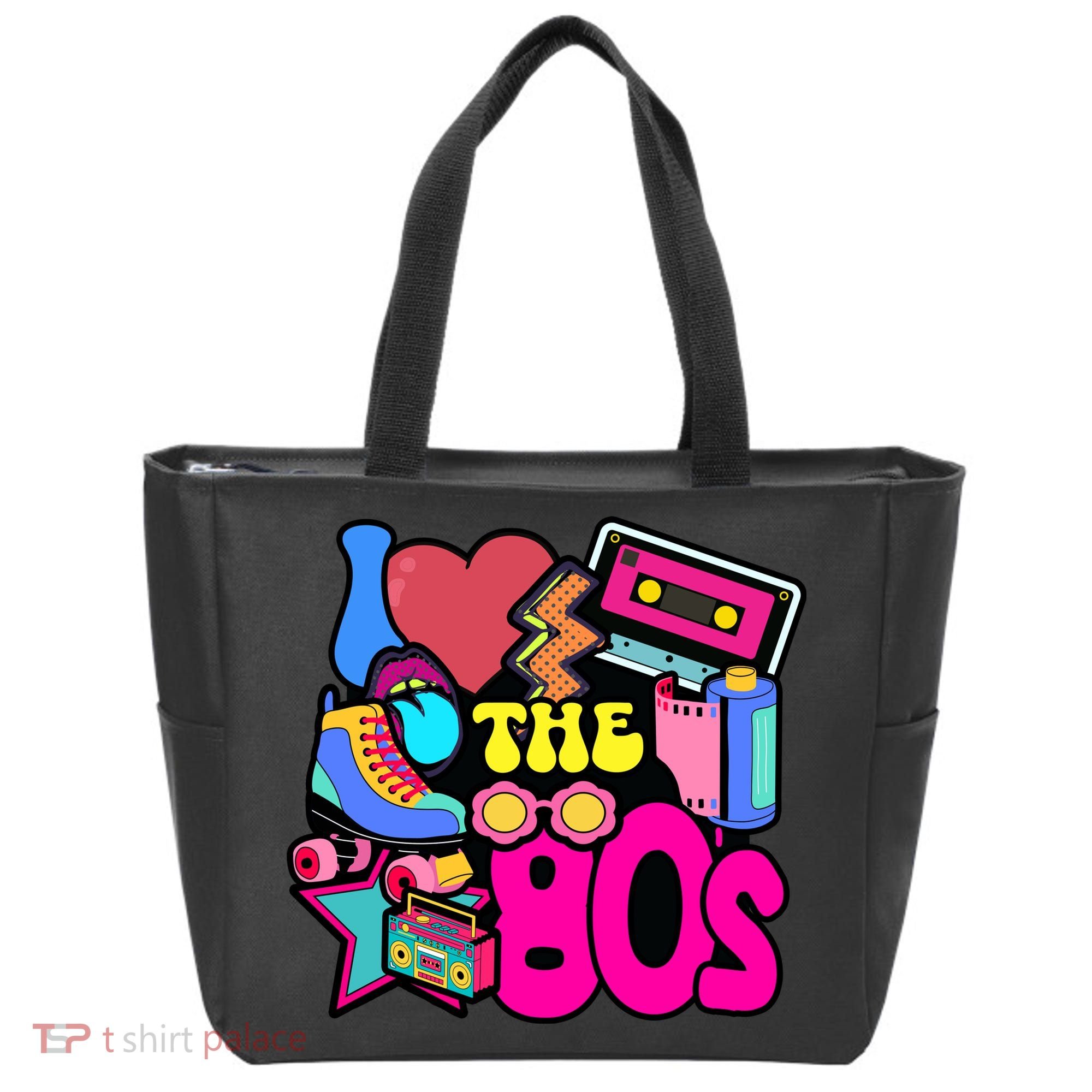 I Love The 80s Retro Cool Tote Bag