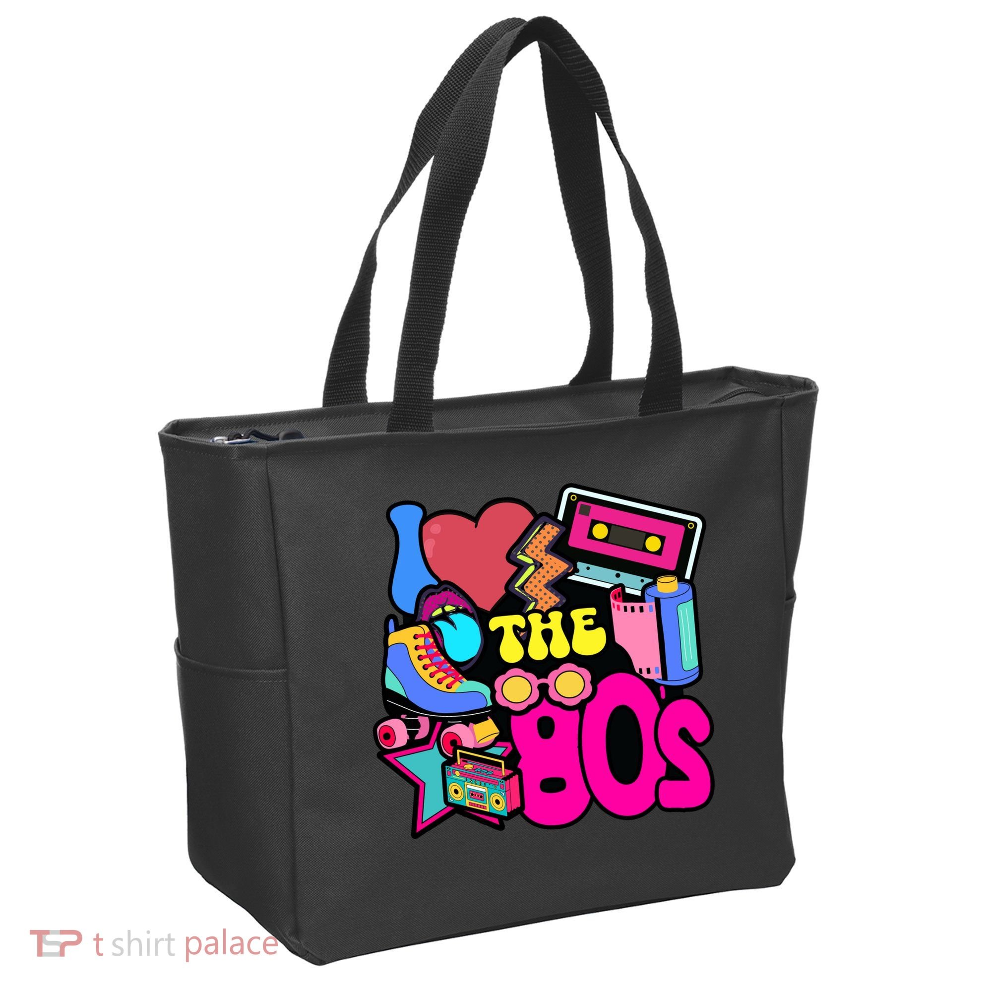 I Love The 80s Retro Cool Tote Bag