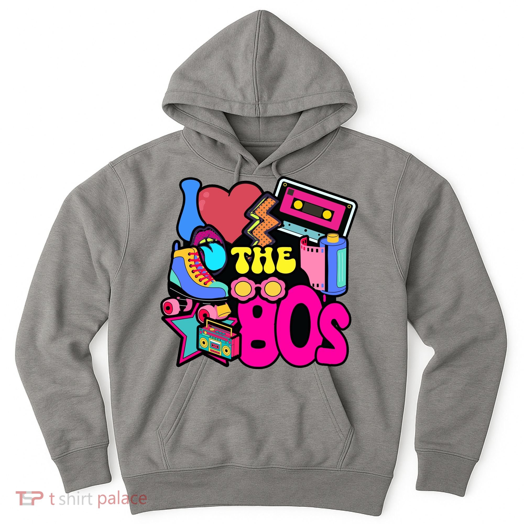 I Love The 80s Retro Cool Hoodie