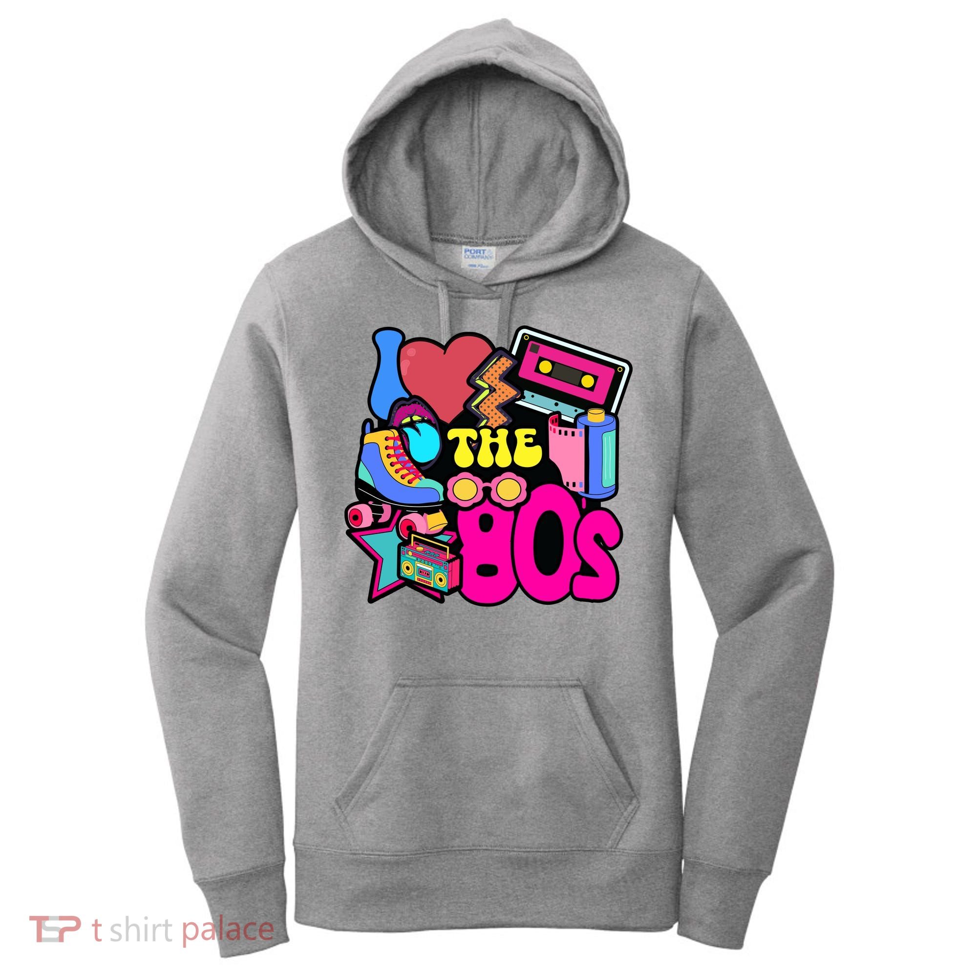 I Love The 80s Retro Cool Women's Hoodie