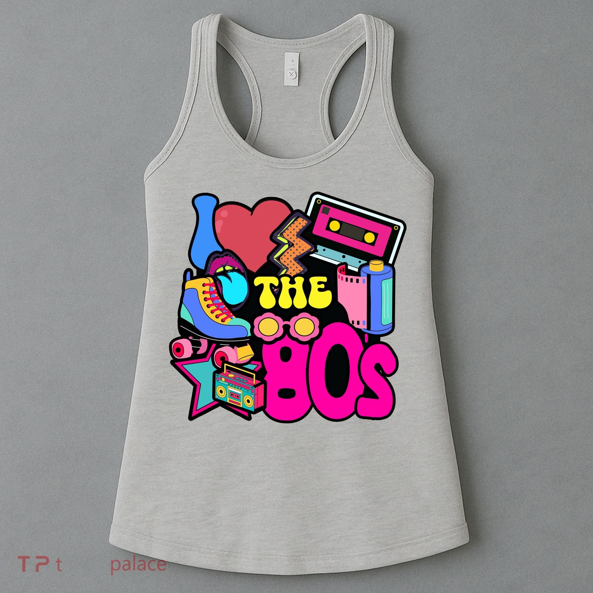 I Love The 80s Retro Cool Women's Tank Top