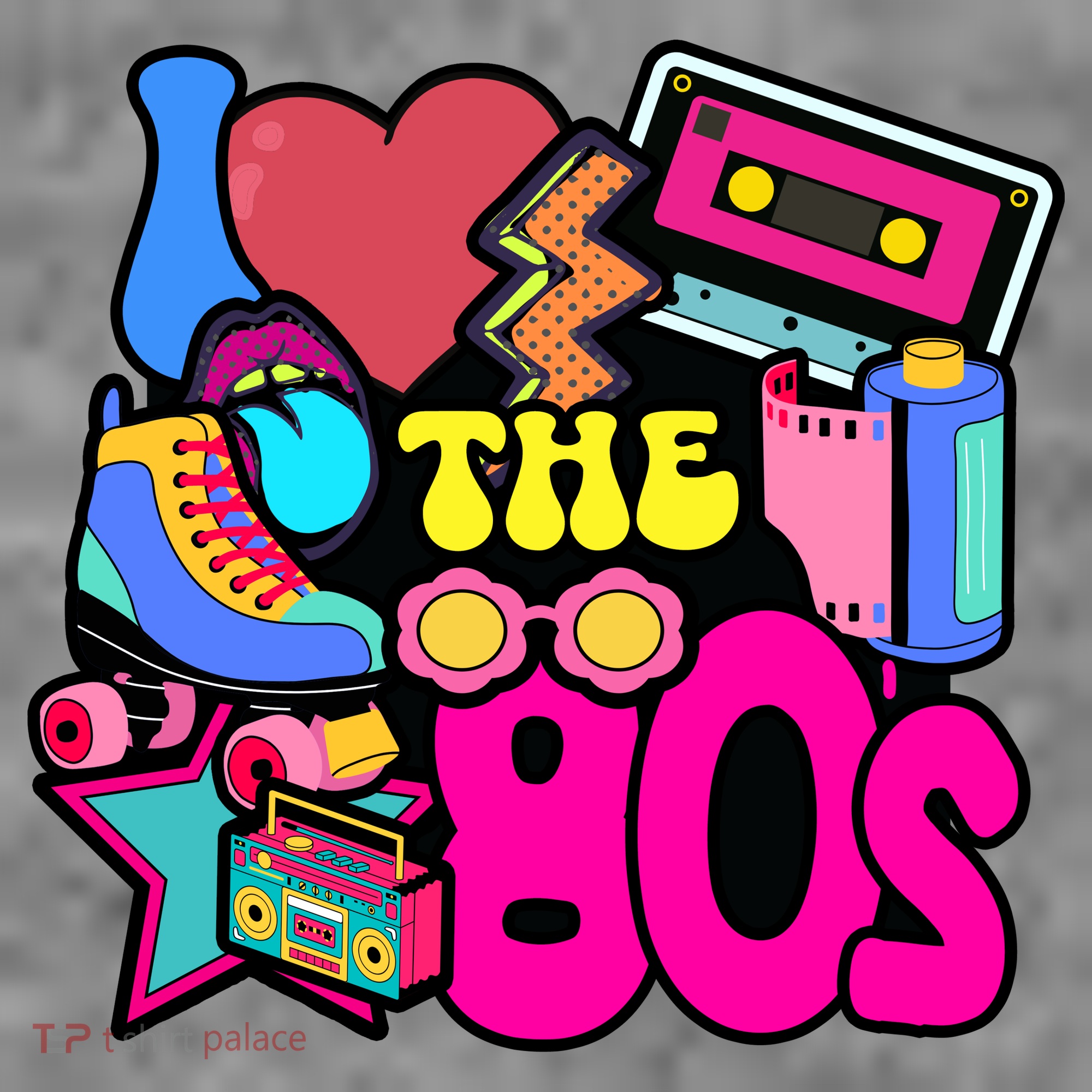 I Love The 80s Retro Cool Women's Tank Top