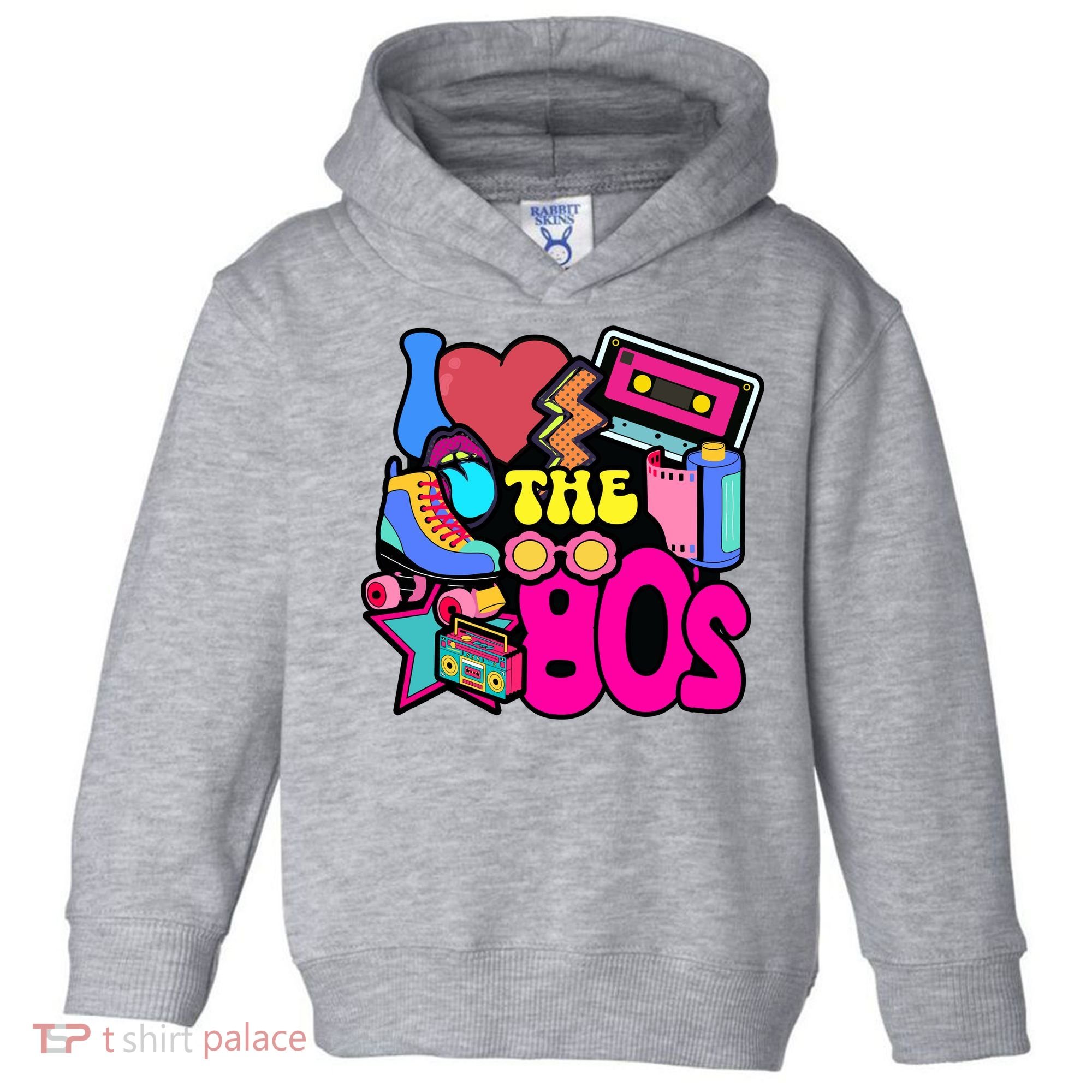 I Love The 80s Retro Cool Toddler Hoodie