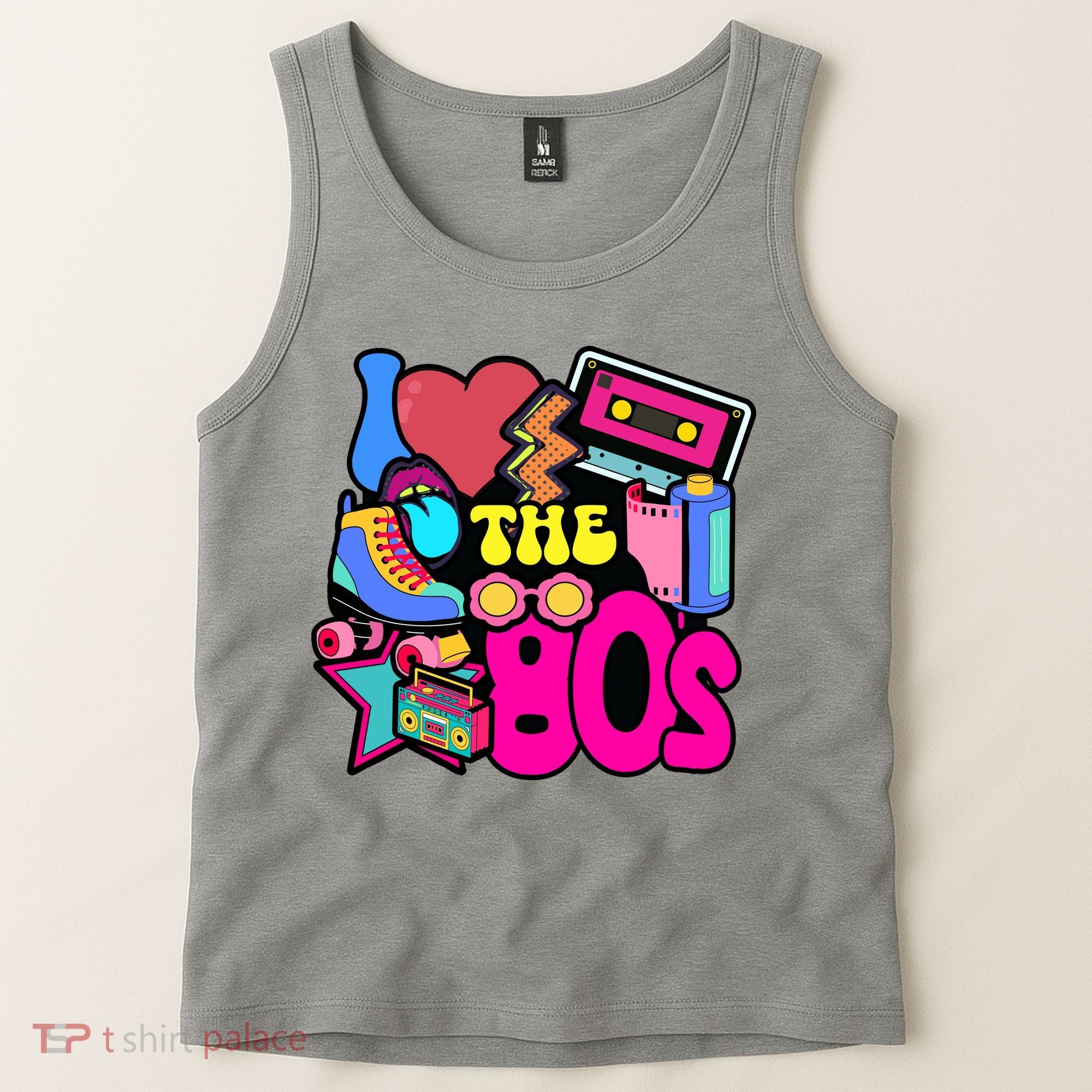 I Love The 80s Retro Cool Tank Top