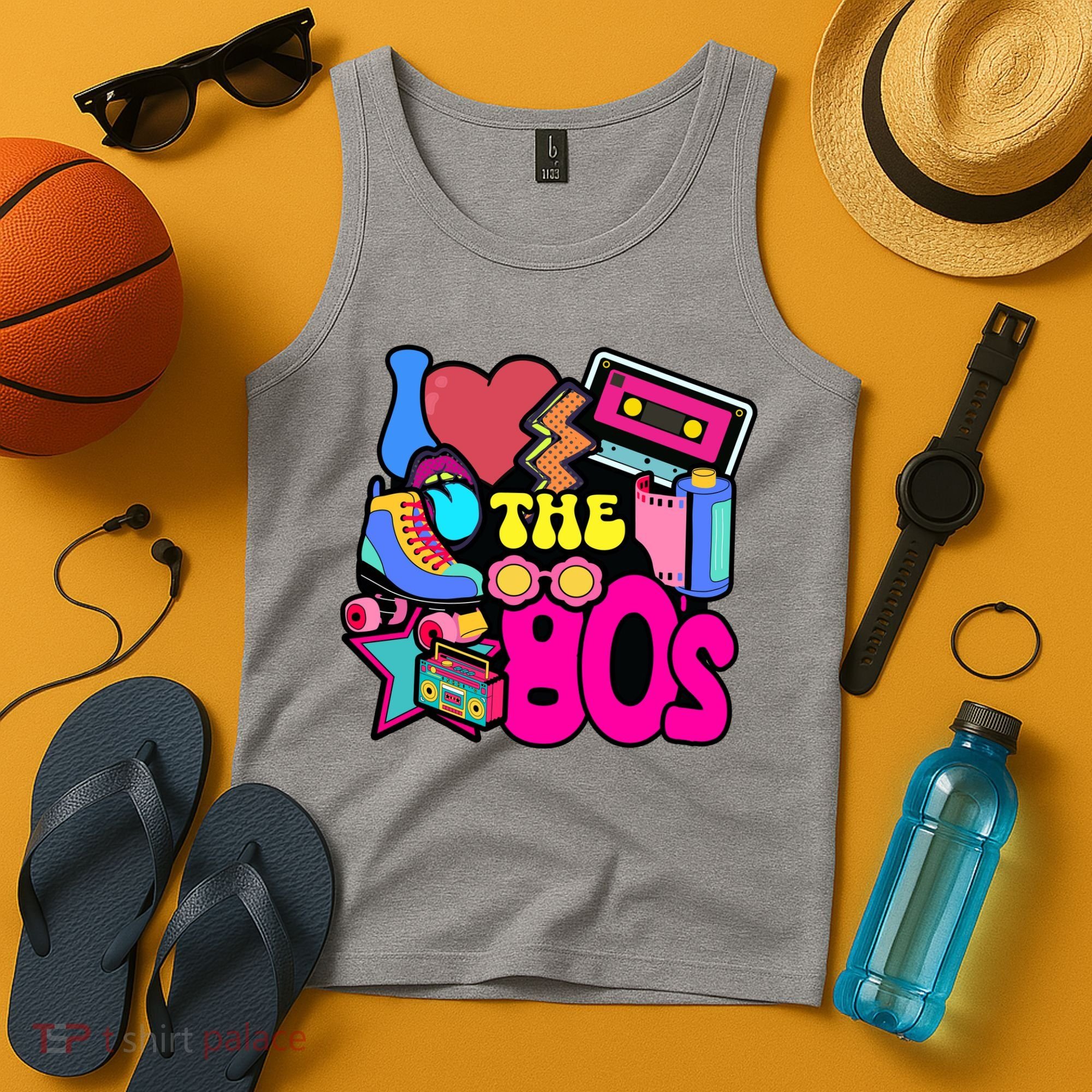 I Love The 80s Retro Cool Tank Top