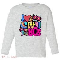I Love The 80s Retro Cool Toddler Long Sleeve Shirt thumb 0