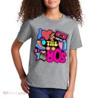 I Love The 80s Retro Cool Kids T-Shirt thumb 2