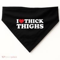 I Love Thick Thighs USA-Made Doggie Bandana thumb 0