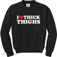 I Love Thick Thighs Kids Sweatshirt thumb 0