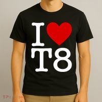 I Love T8 I Heart T8 I Love Heart T8 T-Shirt thumb 3